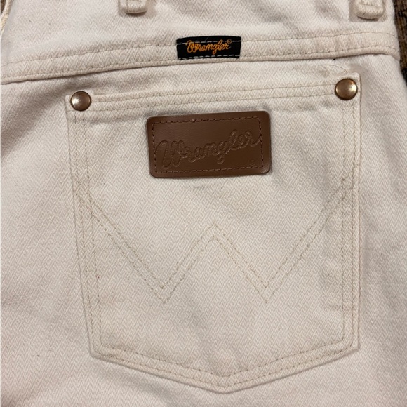 Wrangler 936 Slim Fit Cowboy Cut Jeans White 33x30 RN 130273 Vintage - Picture 4 of 8